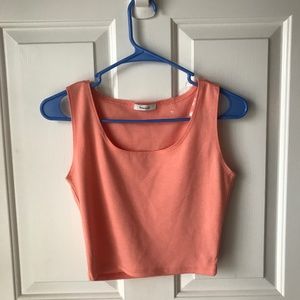 Coral crop top
